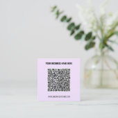 Modèle de Cartes de Visite QR Code à Personnaliser (Debout devant)