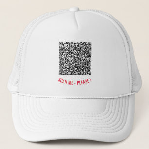 Modèle de casquette de camionneur avec code QR per