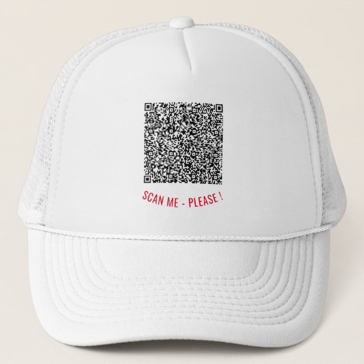 Modèle de casquette de camionneur avec information (Devant)