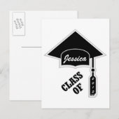 Modèle de casquette de graduation (Devant / Derrière)