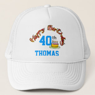 Modèle de casquette de joyeux anniversaire