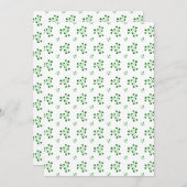 Modèle de cercles de trèfles verts (Devant / Derrière)