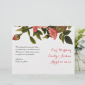 Modèle de cérémonie de mariage Programme floral dé (Debout devant)