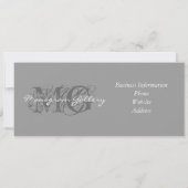 Modèle de certificat cadeau avec deux monogrammes (Dos)