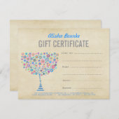 Modèle de certificat cadeau d'affaires mode (Devant / Derrière)