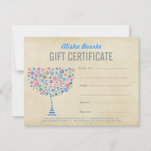 Modèle de certificat cadeau d'affaires mode