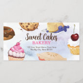 Modèle de certificat cadeau de boulangerie Dessert (Devant)