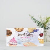 Modèle de certificat cadeau de boulangerie Dessert (Debout devant)