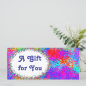 Modèle de certificat cadeau de fête (Debout devant)