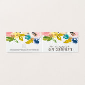 Modèle de certificat cadeau de magasin Floral Wate (Outside Unfolded)