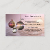 Modèle de certificat cadeau de Noël chic (Dos)