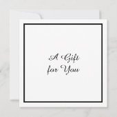 Modèle de certificat cadeau de photographie (Dos)