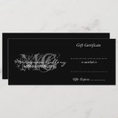 Modèle de certificat cadeau d'entreprise avec Mono (Devant / Derrière)