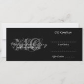 Modèle de certificat cadeau d'entreprise avec Mono (Devant)