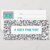 Modèle de certificat cadeau Ditsy2 (Devant / Derrière)