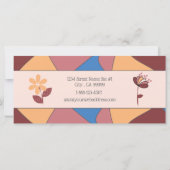 Modèle de certificat cadeau floral avec logo (Dos)