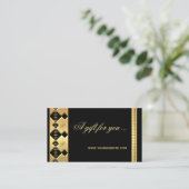 Modèle de certificat cadeau Gold Black Holidays (Debout devant)