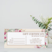 Modèle de certificat-cadeau modifiable, cadeau imp (Debout devant)