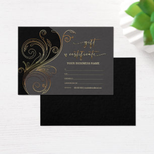 Modèle de certificat cadeau personnalisé imprimabl