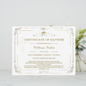 Modèle de certificat de baptême personnalisé modif (Debout devant)