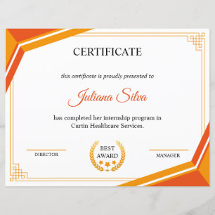 Modèle de certificat multifonction