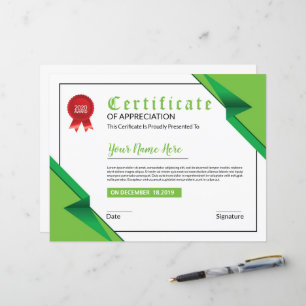Modèle de certificat - Professionnel et personnali