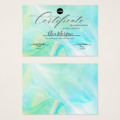 Modèle de certificat simple - Effet holographique (Devant & derrière)