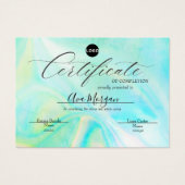 Modèle de certificat simple - Effet holographique (Devant)