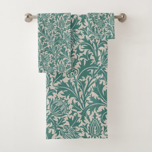 Modèle de chardon vert sauge de William Morris (En situation)