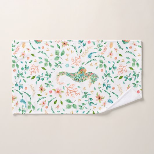 Modèle de cheval de mer mystique (Serviette à main)