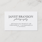 Modèle de chrome en métal de carte de visite de (Dos)