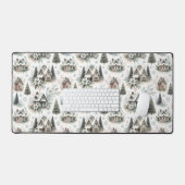 Modèle de Chute de Neige de Cottage d'Hiver (Clavier et souris)