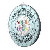 Modèle de Cible de flechettes de texte du logo de  (Devant droit)