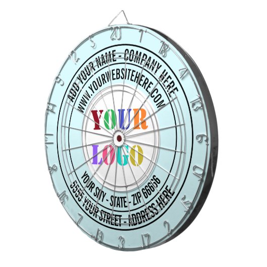 Modèle de Cible de flechettes de texte du logo de  (Devant droit)