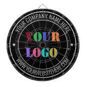 Modèle de Cible de flechettes de texte du logo de  (Devant)