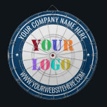 Modèle de Cible de flechettes de texte du logo de<br><div class="desc">Couleurs et polices personnalisées - Ajout de votre propre Cible de flechettes personnalisée avec votre entreprise Logo ou Photo et Nom Site ou Texte Personnalisé Entreprise ou moderne Tableaux Personnels / Cadeau - Ajouter votre logo - Image - Photo ou QR Code / Nom - Entreprise / Site Web ou...</div>