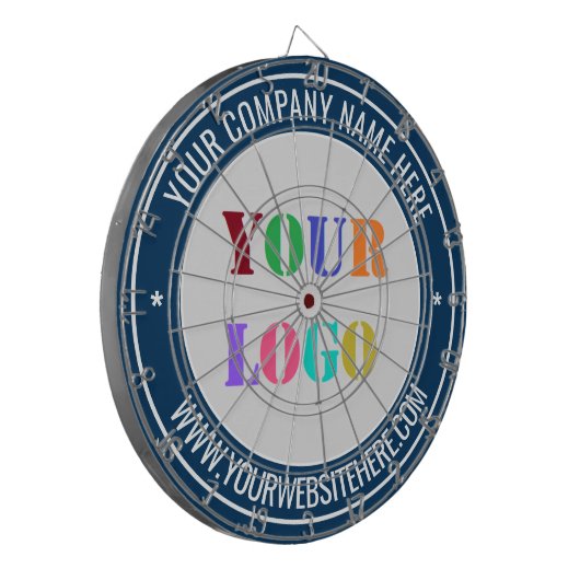 Modèle de Cible de flechettes de texte du logo de  (Devant gauche)