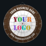 Modèle de Cible de flechettes de texte personnalis<br><div class="desc">Couleurs et polices personnalisées - Concevez votre propre Cible de flechettes personnalisée avec votre entreprise Logo et nom Site Web ou Texte personnalisé Professionnel Professionnel Dessins promotionnels / Cadeau - Ajouter votre logo - Image - Photo ou QR Code / Nom - Entreprise / Site Web ou Téléphone, E-mail /...</div>