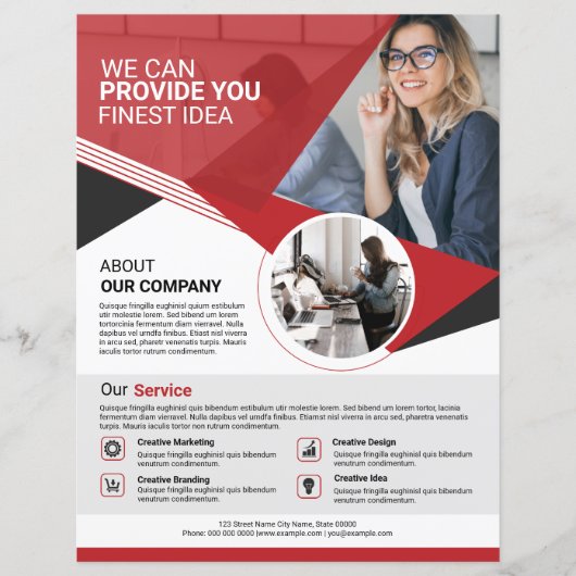 Modèle de circulaire d'affaires (Devant)