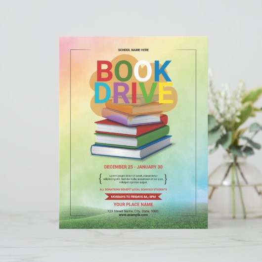 Modèle de circulaire de livres (Debout devant)