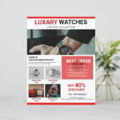 Modèle de circulaire de promotion de produit (Debout devant)