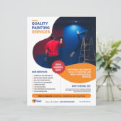 Modèle de circulaire de service de peinture (Debout devant)