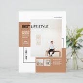 Modèle de circulaire minimum | Propre et moderne (Debout devant)