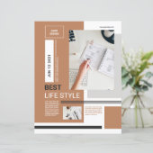 Modèle de circulaire minimum | Propre et moderne (Debout devant)