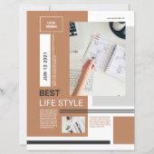 Modèle de circulaire minimum | Propre et moderne (Devant)