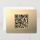 Modèle de code QR immédiatement modifiable | Or Fa (Devant / Derrière)