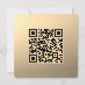 Modèle de code QR immédiatement modifiable | Or Fa (Devant)