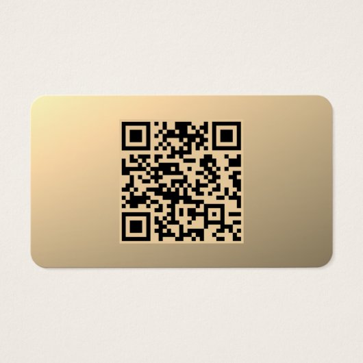 Modèle de code QR immédiatement modifiable | Or Fa (Devant)