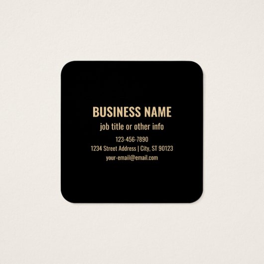 Modèle de code QR immédiatement modifiable | Or Fa (Dos)