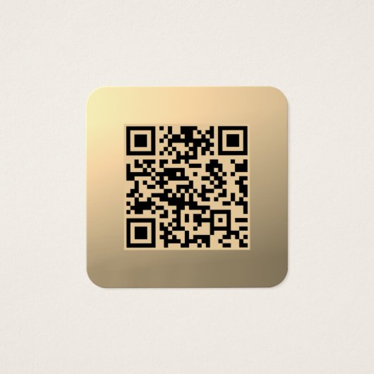 Modèle de code QR immédiatement modifiable | Or Fa (Devant)